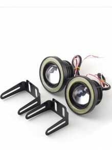 2faros Led Ojo De Ángel Niebla 3/3.5 Pulgadas Auto Universal - Blanco - Ver 6