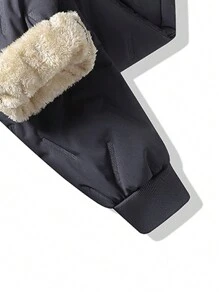 Quần nỉ lót nhiệt nam mới, quần thể thao ngoài trời dày ấm áp - Xám - Xem 5