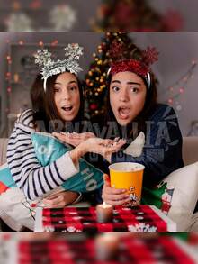 Kit 6 Christmas Headbands Snowflake Colors Party Costume - Multicolor - View 6