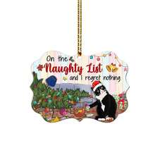 Christmas Black Cat & Tree Pendant, Acrylic Party Decoration Hanging Ornament For Xmas - Smelly-faced cat - View 4