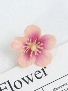 50pcs Artificial Soil Orange Cherry Blossom Flowers - Earthy orange - View 1