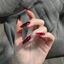 XEIJAYI 1瓶15毫升果冻水晶凝胶指甲油，半透明酒红色，带有透明冰晶效果 - 可卸除UV/LED灯 - 非常适合DIY美甲，送给女性的礼物 - 酒紅色 - 查看 5