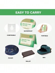 10/20入組一次性馬桶座便墊,便攜式墊套,乾淨衛生,旅行必備品