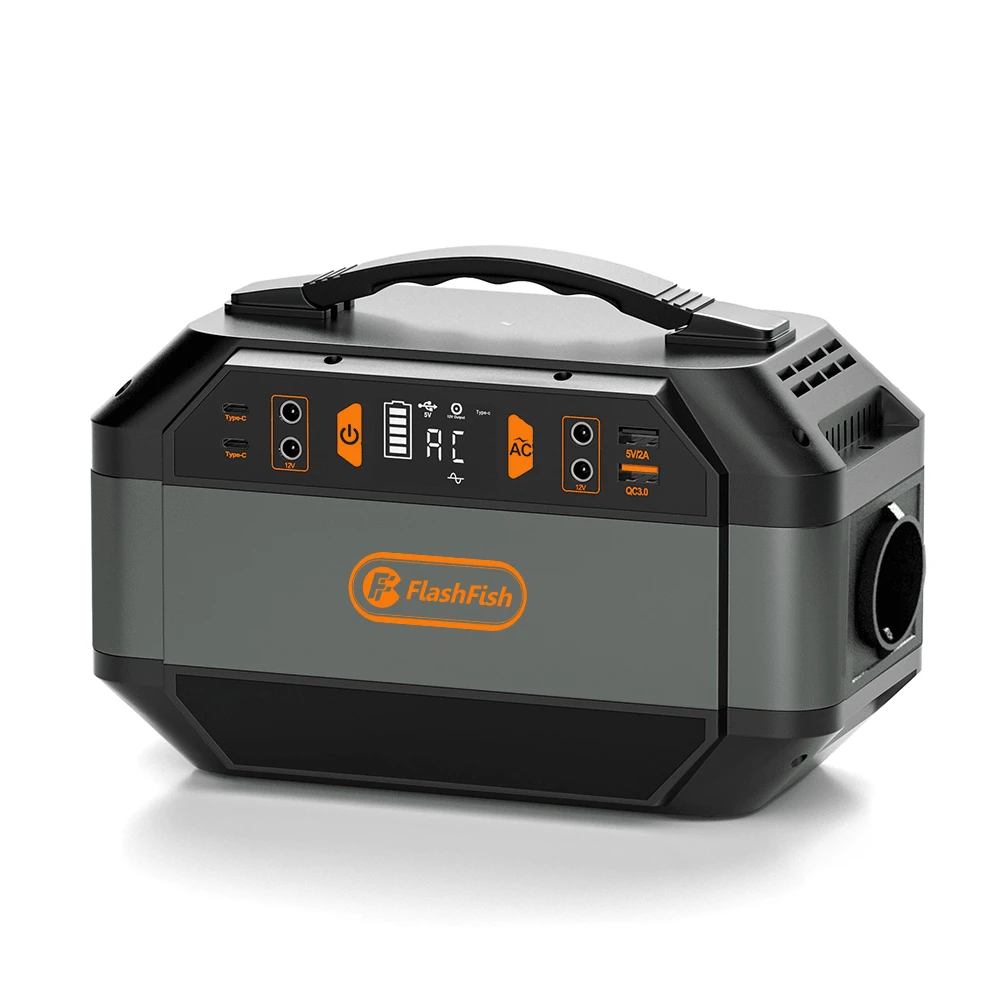 Flashfish Portable Power Station 288.6Wh/78000mAh Battery Pack Solar Generator, 330W AC Power, 600W Peak Power, 230V Pure Sine Wave, 9 Outputs, LED Display - 鄧克爾格倫 - 查看 1