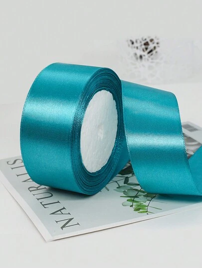 1set 0.6cm/1cm/4cm Width, 22m Length Ribbon For DIY Rose Flower, Cake Box, Fresh Flowers Decoration, Wedding, Car Decor, Red Weaved Ribbon,