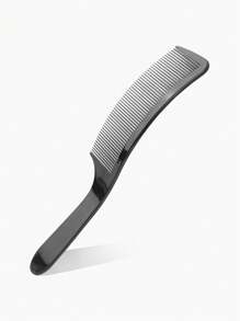 1把黑色髮型套裝梳,適用於男性平頂修剪,s形手持梳,初學者快速修剪,手柄推子塑料梳,美髮院,理髮師必備