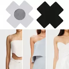 10 Peças/20 Peças/40 Peças Pétalas Descartáveis para Seios, Pastilhas Antirreflexo de Cetim em Formato de X, Almofadas de Sutiã, Tampas de Mamilo Invisíveis Autoadesivas, para Camisetas, Tops Halter, Bandeau, Roupas de Banho, Vestidos Colados ao Corpo