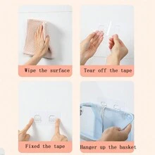 1個可摺疊尼龍網洗衣籃,大尺寸,可牆掛,無需鑽孔,浴室髒衣收納