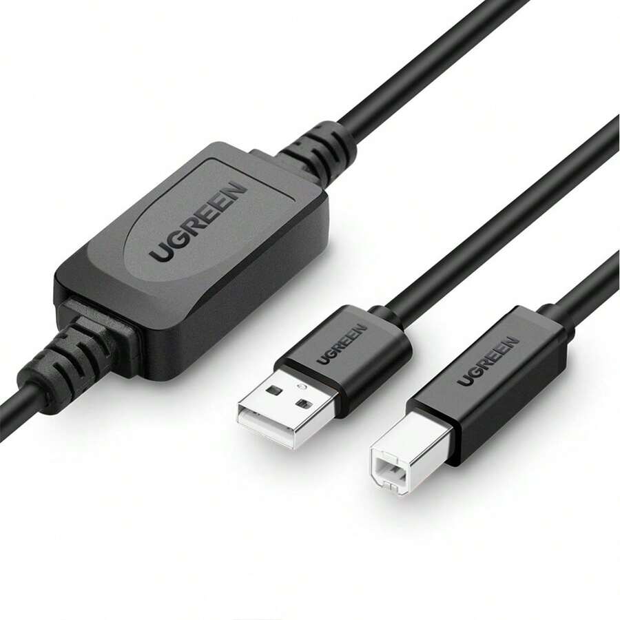 Cable Usb A Usb B Activo Para Impresora Proytector Escaner Multifuncional - 15 Metros - Ver 1