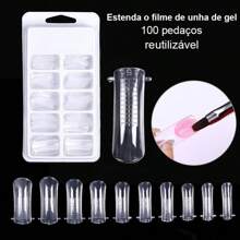 15ml Acrylic Manicure Set Poly UV Gel Extension Nail Kit Nails Complete Kit Gel For Extension Semi Permanent Polygels Kit Nail Tools Set - Multicolor - View 2