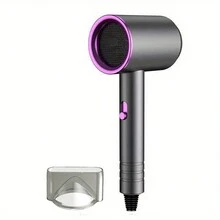 DELIYA 1000w專業負離子電吹風機,dc電機靜音快速乾燥,適用於旅行或家用 - 深灰色 - 查看 10