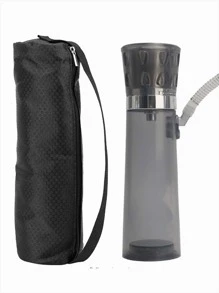 1 套塑膠便攜式迷你水煙壺,附3 色led 燈,適用於汽車,包括吸煙碗、煤網、煤鉗、軟管、煙嘴(顏色隨機),不包括電池,25*8.5*8.5 厘米,適合婚禮、派對、聖誕節和旅行,全年使用。 - 灰色 - 查看 1