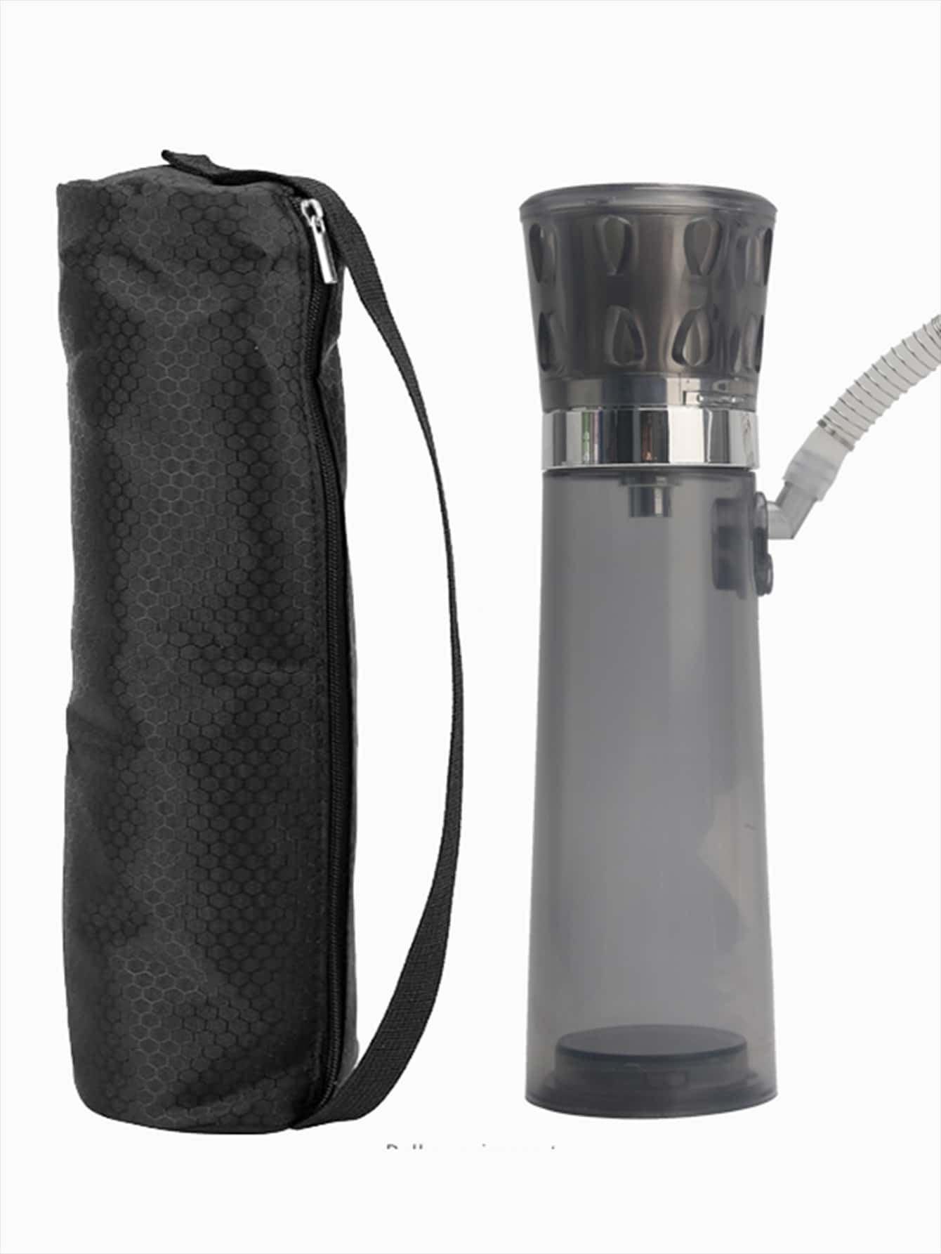 1 套塑膠便攜式迷你水煙壺,附3 色led 燈,適用於汽車,包括吸煙碗、煤網、煤鉗、軟管、煙嘴(顏色隨機),不包括電池,25*8.5*8.5 厘米,適合婚禮、派對、聖誕節和旅行,全年使用。 - 灰色 - 查看 1