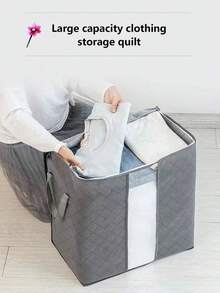 無紡布收納袋，家居日常收納袋，用於家居衣物棉被收納儲存，手工藝品移動袋，學校組織者袋，老師收納袋。