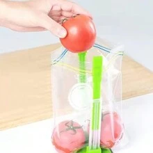 El utensilio de cocina definitivo: Soporte ajustable para bolsas de 1 pieza con base de goma para bolsas de preparación de alimentos, soportes para bolsas, clips para bolsas de almacenamiento de alimentos, bolsas de almacenamiento de plástico para congelador. Abre las manos libres para verter restos, aperitivos e ingredientes de preparación de comidas sin derrames de alimentos - Accesorios de electrodomésticos para el hogar verde, utensilios, herramientas, artículos navideños, cocina navideña