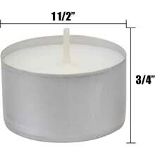 Nến , 6-7 Giờ Mở rộng Thời gian , Trắng , Không khói , , Lâu dài Paraffin Sáp Nến Mini Nến , Lý tưởng Đối với Nhà  , Hồ Bơi , , Lễ cưới , Và Khẩn cấp Tình huống 300 chiếc - nến trắng - Xem 2