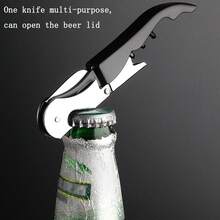 多功能海馬刀,多色不銹鋼紅酒開瓶器,瓶子啤酒開瓶器 1入裝 - 彩色 - 查看 11