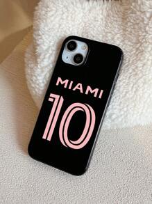 1 Ốp lưng điện thoại tối giản kết hợp tên thành phố và số, tương thích với iPhone 10 Miami, phiên bản quốc tế, không phải phiên bản nội địa. - Nhiều màu - Xem 4
