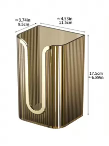 1pc High-End Towel Box Wall Mount Storage Box For Face Towel Or Tissue, No Drilling Required, Suitable For Kitchen & Bathroom Home Bathroom Decor Bathroom Organizer Fall Decor Back To School