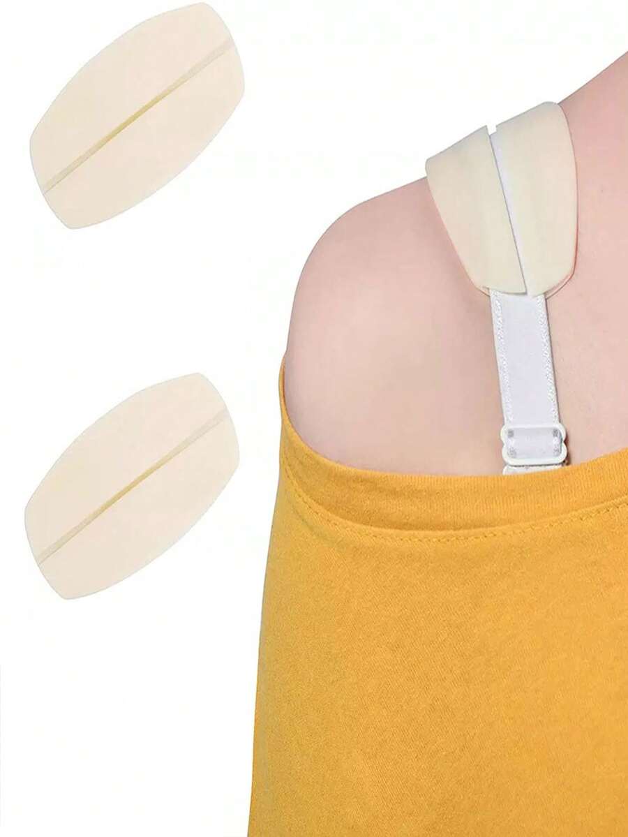 2pcs Silicone Non-Slip Shoulder Pad - Khaki - View 1