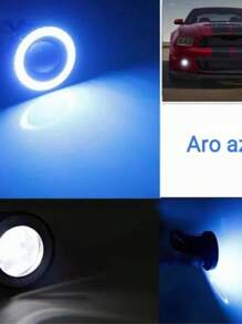 2faros Led Ojo De Ángel Niebla 3/3.5 Pulgadas Auto Universal - Azul - Ver 11