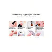 15ml Acrylic Manicure Set Poly UV Gel Extension Nail Kit Nails Complete Kit Gel For Extension Semi Permanent Polygels Kit Nail Tools Set - Multicolor - View 10