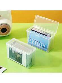 1PC Transparent Idol Kpop Albums Photo Storage Photo cards Small Card Collection Organizer Box Case Container