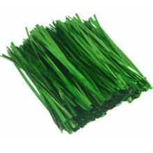 介於780-800件/組的綠色包裝封條,長15cm,適合固定花卉和常春藤,也適用於密封麵包、糖果、禮品等包裝