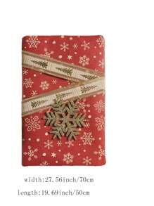 6 件/套圣诞复古包装纸，复古雪花圣诞夜礼盒用品大尺寸包装纸，圣诞节