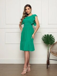 Women Dresses - màu xanh lá - Xem 1