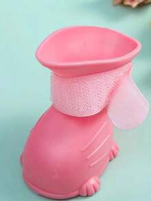 4入組寵物狗防水保暖雨靴,防滑戶外毛孩襪套,粉色