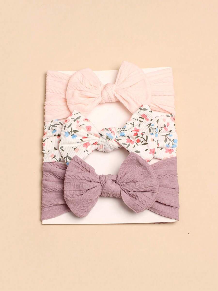 3pcs Baby Headbands (Paper Card For Decoration) Love Valentine