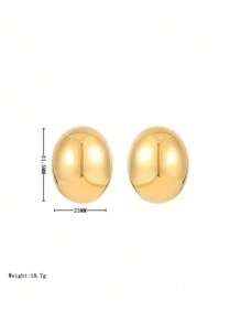 2 Pairs Of Fashionable Pimple Earrings, Women's Stainless Steel Ear Studs In Ins Style