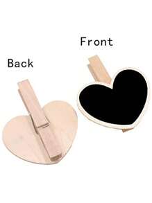 6 Pcs Chalkboard Signs With Stand, Wooden Clip - Reserved Table Signs Board - Mini Chalkboard Signs For Food, Memo, Note Taking, Label Signs, Party - Food Labels For Party Buffet