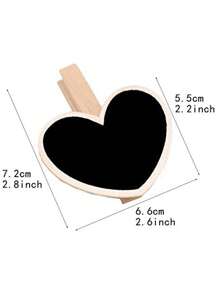 6 Pcs Chalkboard Signs With Stand, Wooden Clip - Reserved Table Signs Board - Mini Chalkboard Signs For Food, Memo, Note Taking, Label Signs, Party - Food Labels For Party Buffet