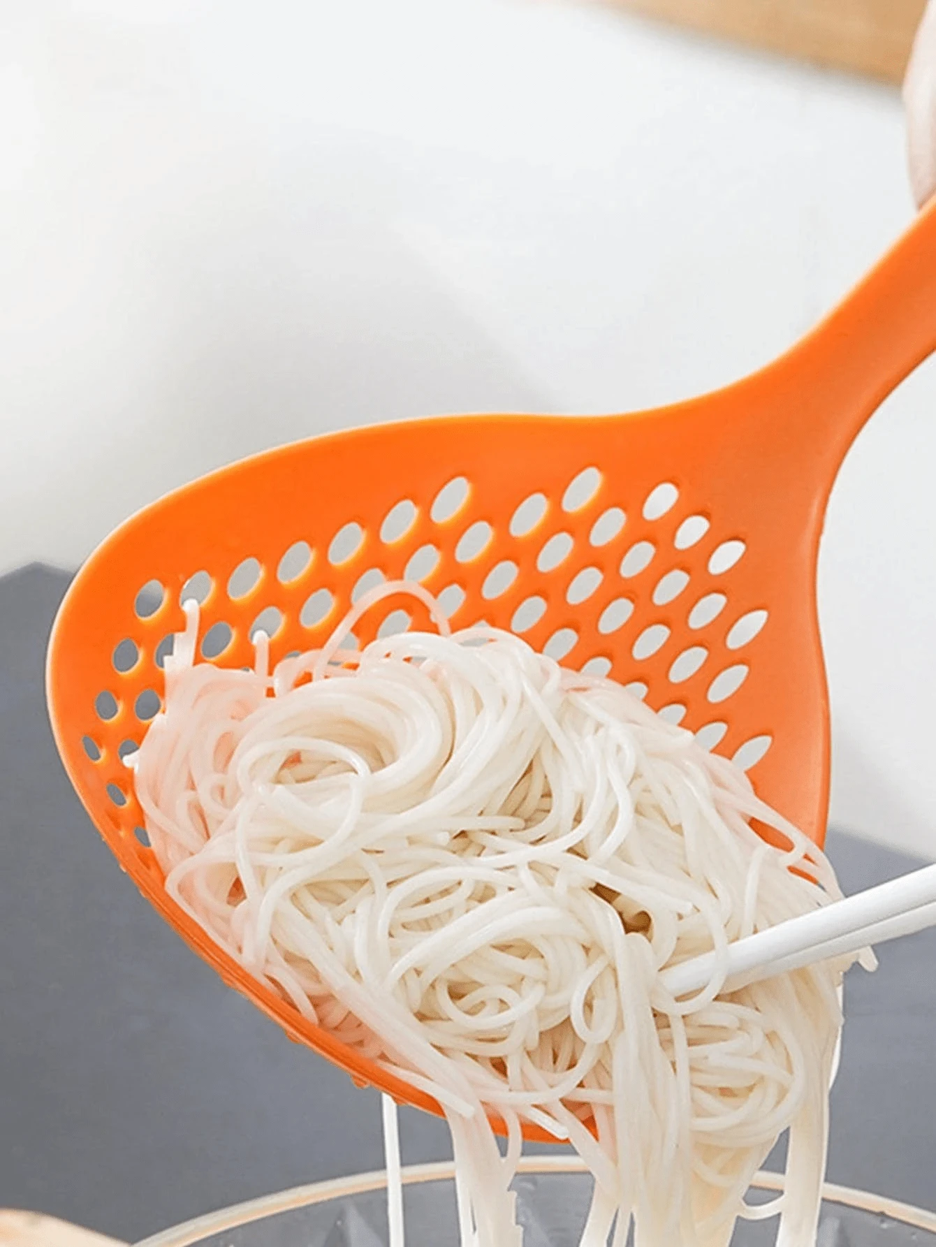 Japanese Style Ramen Noodle Ladle - Orange - View 1