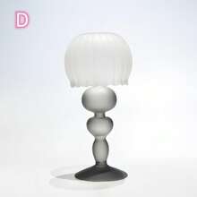 1個歐式風格奢華磨砂玻璃台燈造型燭台,復古造型,適用於婚禮攝影道具和家居裝飾 - 彩色 - 查看 6