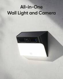 Security Solar Wall Light Cam S120, Solar Security Camera, Wireless Outdoor, 2K Camera, Forever Power, Motion Activated Light, AI Detection, IP65 Waterproof, Spotlight, No Monthly Fee - Preto - Visão 2