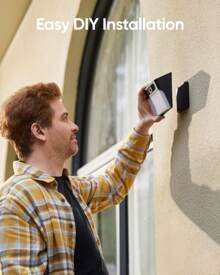 Security Solar Wall Light Cam S120, Solar Security Camera, Wireless Outdoor, 2K Camera, Forever Power, Motion Activated Light, AI Detection, IP65 Waterproof, Spotlight, No Monthly Fee - Preto - Visão 5