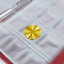 剪貼簿儲物盒家居裝飾120個口袋相簿持有器郵票相簿收集書幣相簿 - 款式四-黑色 - 查看 9