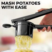 13.5oz Potato Ricer With 3 Interchangeable Discs - màu đen - Xem 4