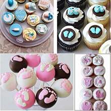 1 Pieza Molde De Silicona Para Fondant De Pastel De Mini Temática Para Baby Shower, Molde Decorativo - Rosa - Ver 3