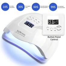 SUN X5 Plus UV LED 美甲灯，LED 美甲灯，UV 灯，适用于固化所有凝胶指甲油，专业凝胶美甲灯，带自动感应器 - 白色 - 查看 6
