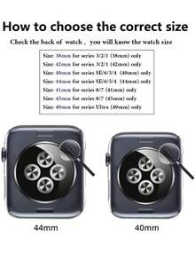 1pc Black Soft Tpu Protective Case Compatible With Apple Watch - Black - View 3