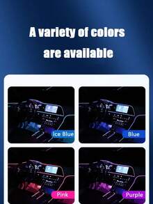 1pc Car Interior Ambient Light - Blue - View 6