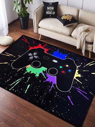 One Unique Personalized Pattern Polyester Carpet, Easy To Clean, Washable, Suitable For Living Room, Bedroom, Computer Desk, Home Decor ,Room Decor