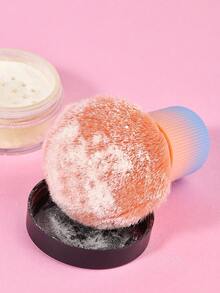 1只柔軟漸層刷毛的多功能化妝刷,適用於散粉、腮紅、底妝等 - 粉色 - 查看 3