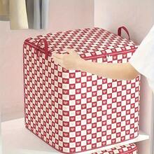 1 件牛津布可折疊收納袋,適合臥室衣服、被子和其他物品,防水、防潮、防塵 - 紅色 - 查看 8