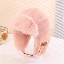 Gorro De Invierno Para Niños, Gorro Ruso Esponjoso A Prueba De Viento Con Protección Para Los Oídos Grueso Y Cálido Para Niño - Beis - Ver 5
