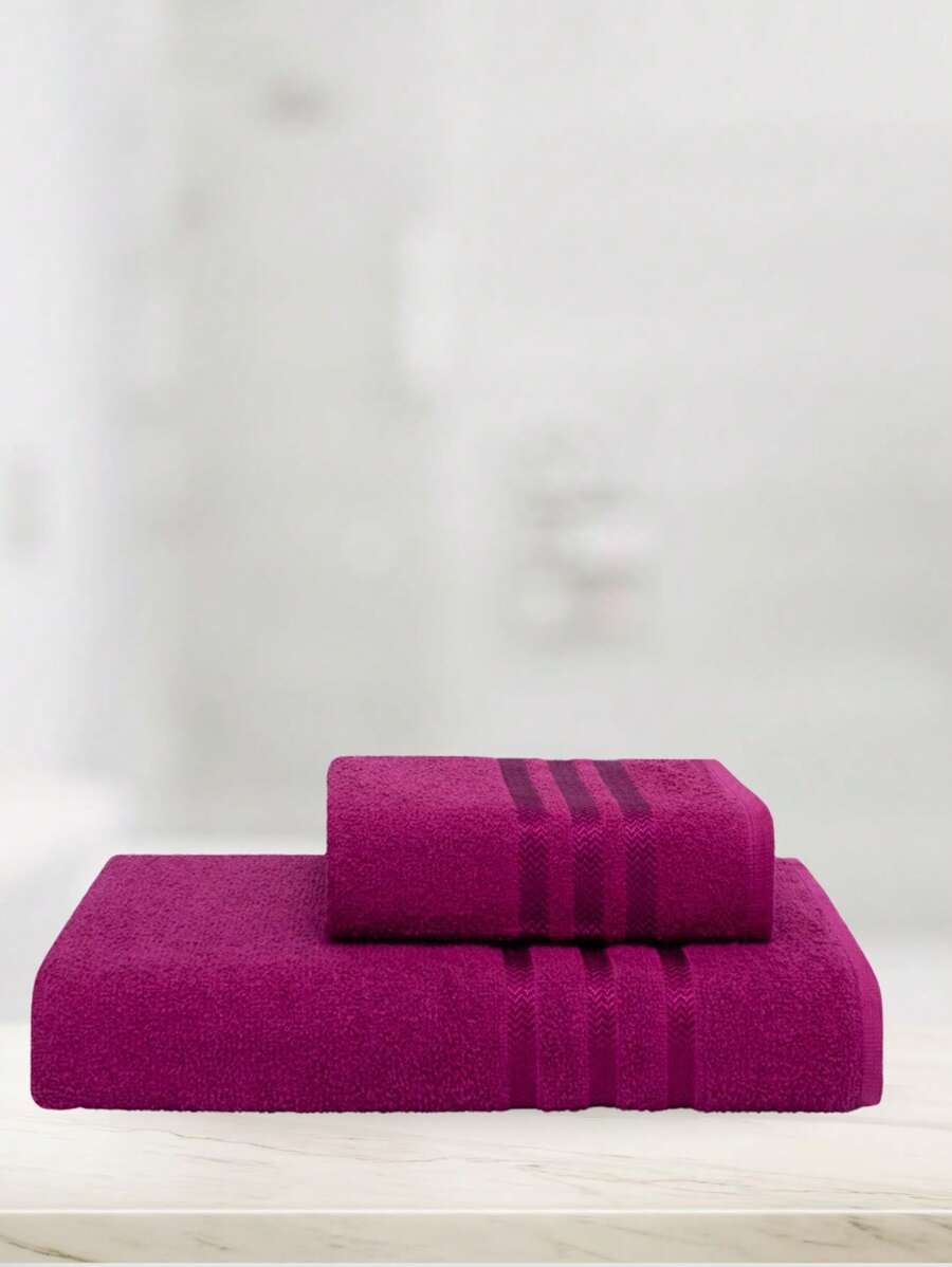Bath Towel Sets - Burdeos - Ver 1